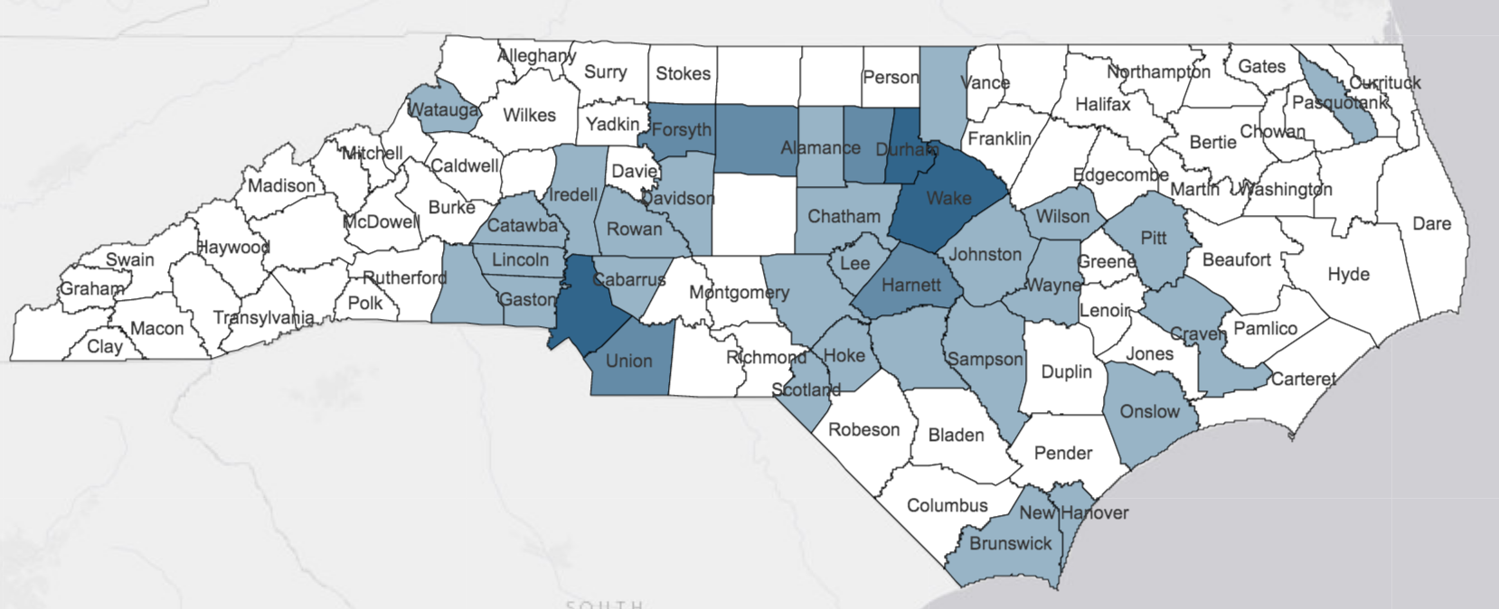 March 21 covid map